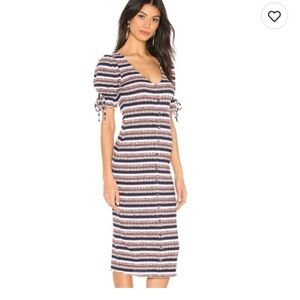 Tularosa Dallas Striped Midi Dress